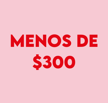 Menos de $300